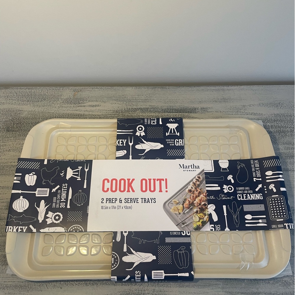 Martha Stewart 2 Prep & serve trays